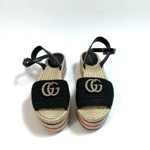 Gucci espadrille wedge - 37.5